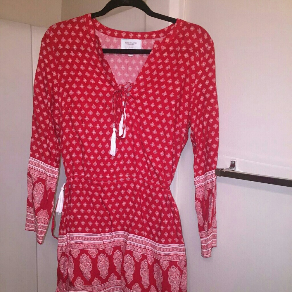 Long sleeve mini dress